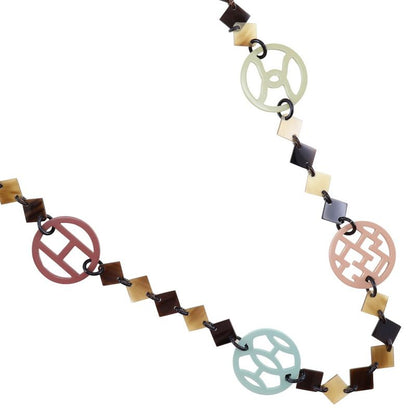 Hermes Diva Buffalo Horn Ladies 40.7g Necklace