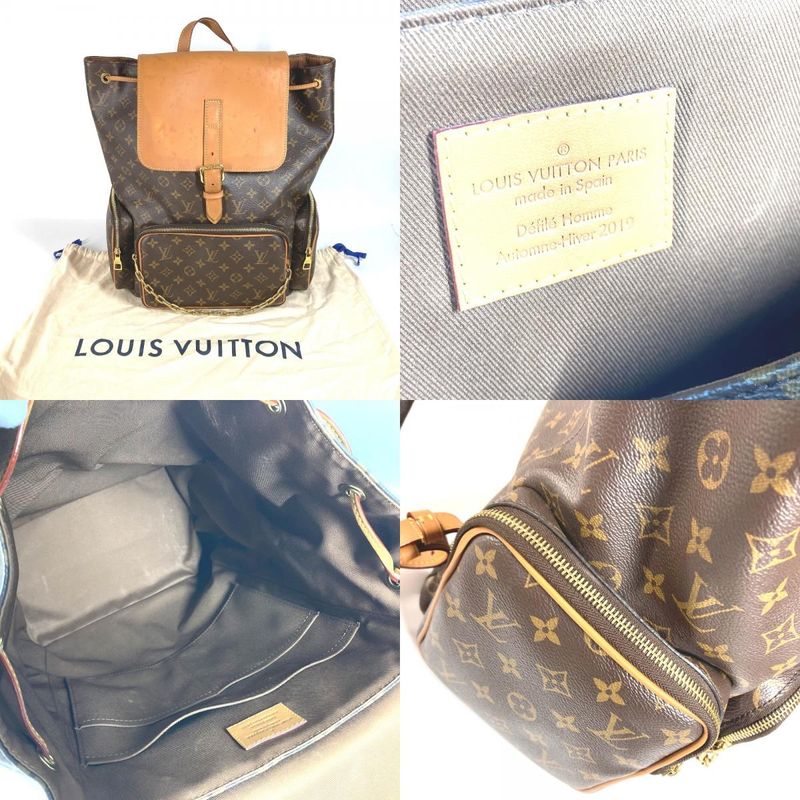 Louis Vuitton Backpack Sac Trio Backpack M44658 Monogram Canvas Brown