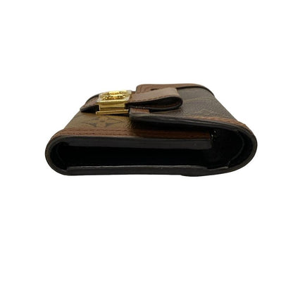 Louis Vuitton Trifold Wallet Monogram Reverse Portefeuille Dauphine Compact