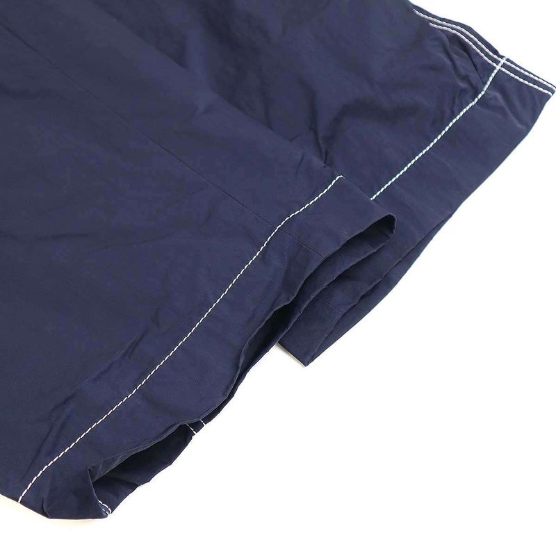 Bottega Veneta 24ss Tech Nylon Wide Tapered Pants 768000 Vf4k0 Navy S