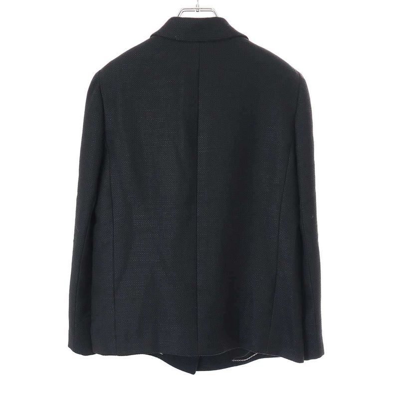 Chanel Coco Mark Button Tweed 4b Tailored Jacket P31043v16334 Black 42