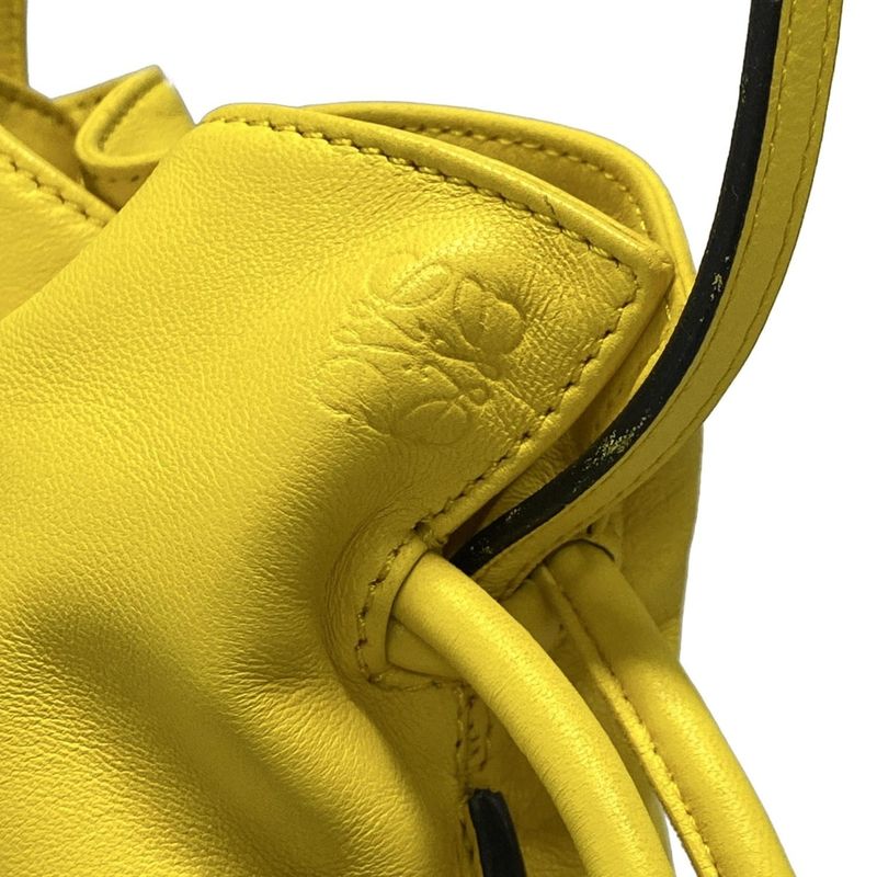Loewe Shoulder Bag Flamenco Yellow Leather