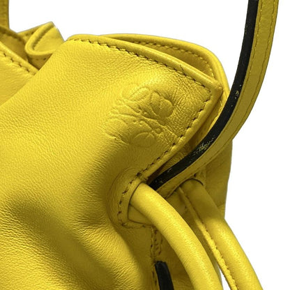 Loewe Shoulder Bag Flamenco Yellow Leather