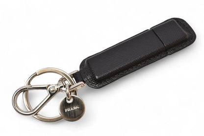 Prada Key Ring Key Holder Prada USB Memory 4GB Saffiano Black 2ara21 Never Used