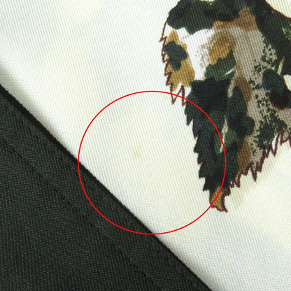 Hermes Vintage Tourbillon Swirls 100% Silk Margiela Period Fallen Leaves Long