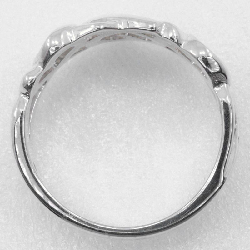 Tiffany & Co Triple Rubbing Heart Paloma Picasso Silver 925 Size 11.5 Ladies