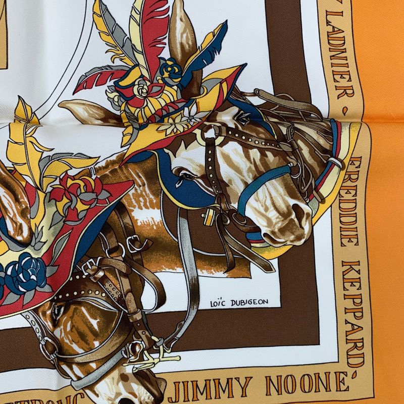 Hermes Carre 90 THE Original NEW Orleans Creole JAZZ New Orleans Scarf Silk