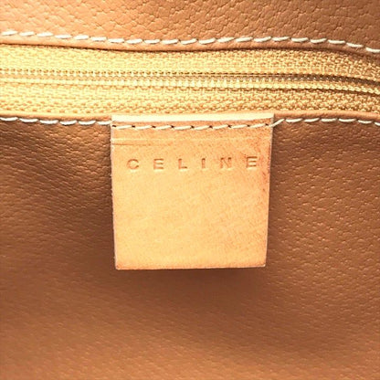 Celine Vintage Hand Bag Macadam Leather Light Brown