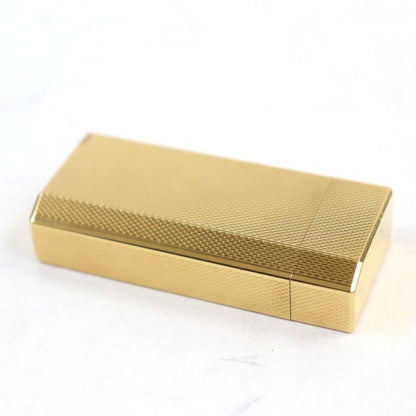 Cartier Pentagonal All-over Pattern Short Roller Lighter Gold With Case Swiss