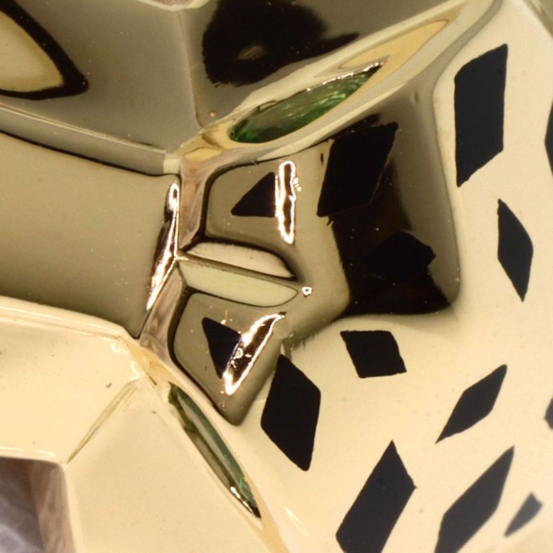 Cartier Panthère De Cartier Lacquer Tsavorite #56 Ring 18K Yellow Gold Ladies