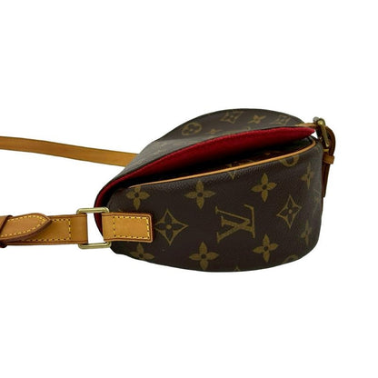 Louis Vuitton Tamburan Monogram Leather Shoulder Bag Pochette