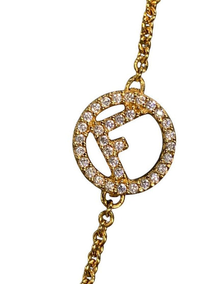 1613 Fendi Necklace -- Pearl Gld F Is Fendi Bijoux 1a3820 Never Used