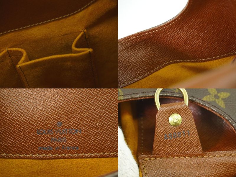 Authentic Louis Vuitton LV Musette Monogram Shoulder Bag Pochette Brown M51256