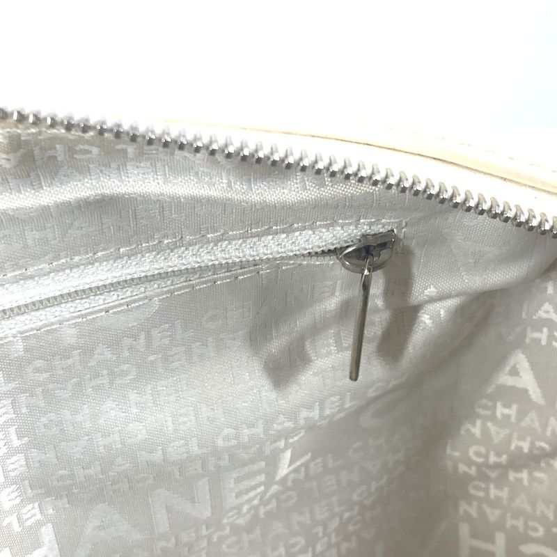 Chanel Handbag CC Coco Logo Leather / Canvas Beige