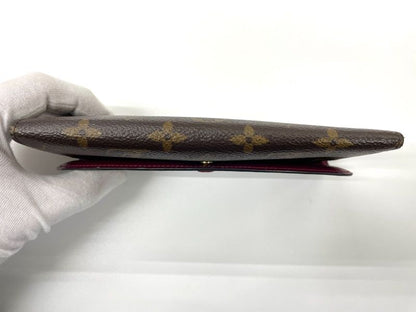 Louis Vuitton Monogram Portefeuille Emilie Zipper Long Wallet M41943 Brown ×