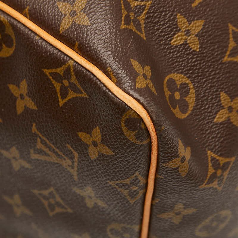 Louis Vuitton Monogram Keepall 60 Boston Bag Travel Bag M41422 Brown PVC