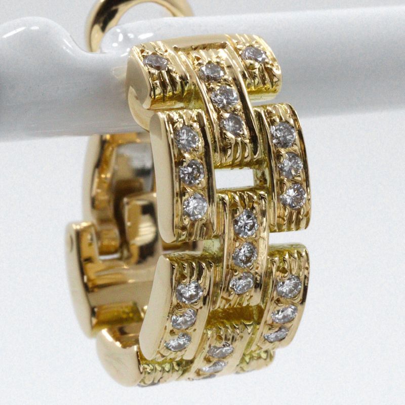 Cartier Maillon Panthère 3-row Pavé 18K Yellow Gold And Diamonds Ladies 13.6g