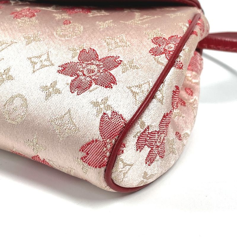 Louis Vuitton Shoulder Bag Griotte M92588 Satin Pink