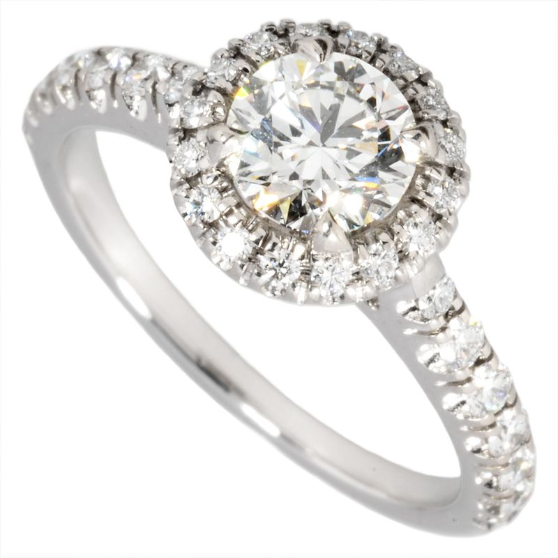 Cartier Destinée Solitaire Ring Diamond 055ct #48 Pt950 38g Ladies