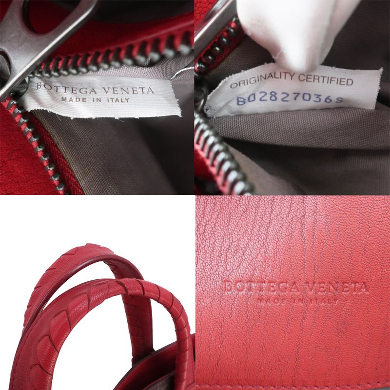 Bottega Veneta Tote Bag Hand Intrecciato Gradient Business Red Men's