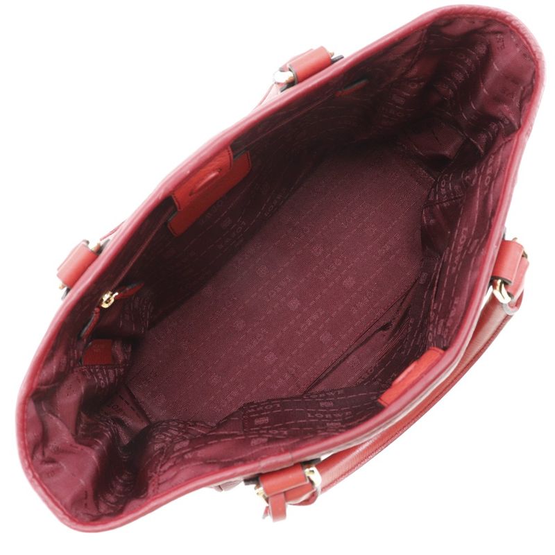 Loewe 2WAY Shoulder PIEL Vacuna Cowhide 318.32c86 Leather Red Ladies Handbag
