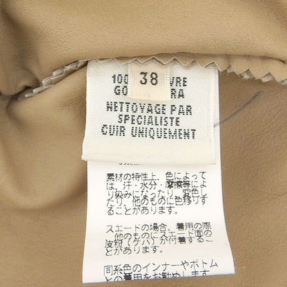 Hermes 2011aw Lemaire 1st Collection Runway No12 Goth Leather Dress 38