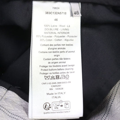 DIOR Homme 23SS 383c132a5718 100% Wool Couture Jacquard Walnut Button High