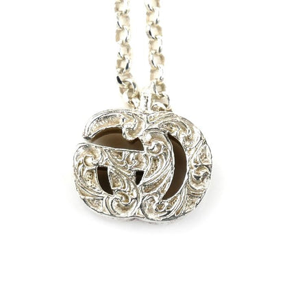 Gucci Silver 925 Double G Necklace 770724 J8400 8106 54g 39/44cm (1732in)