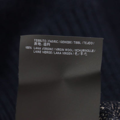 Balenciaga 542688 100% Wool WFP Logo Oversized Turtleneck Knit Sweater Navy S