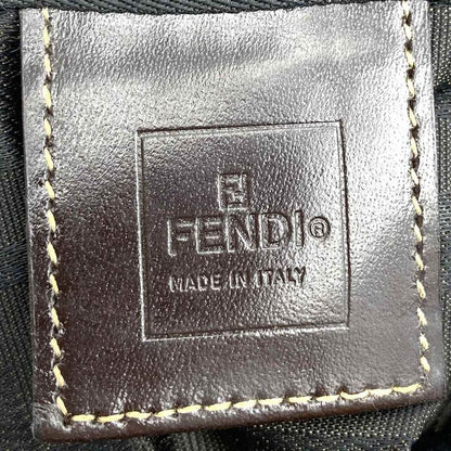 Fendi Zucca Boston Bag Nylon Brown Women Men