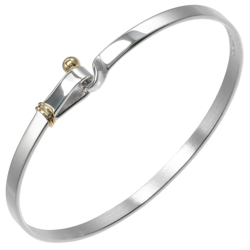 Tiffany & Co Love Knot 925 Silver And 18K Yellow Gold Ladies 12g Bracelet