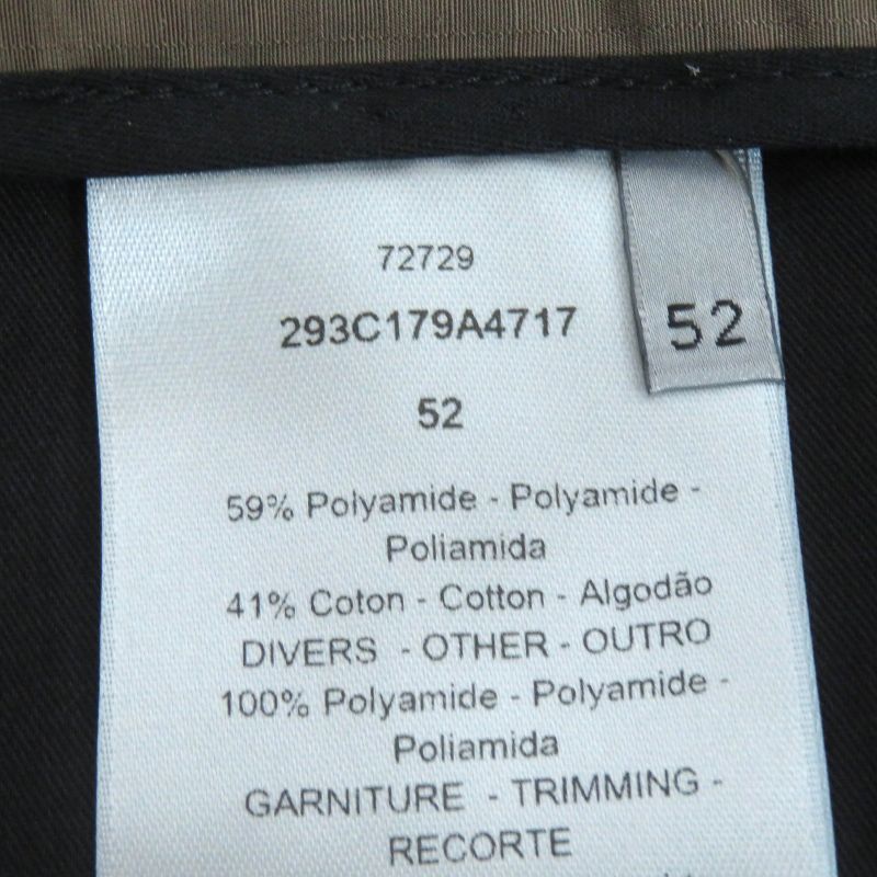 DIOR Christian DIOR Homme 293c179a4717 Buckle Bermuda Logo Patch Shorts Brown 52 Made In