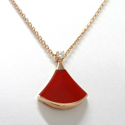 Bvlgari DIVA Dream Necklace 750pg 18K Pink Gold Pink Gold Diamond Carnelian