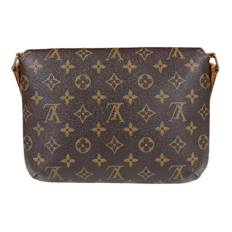 Louis Vuitton Musette Tango Monogram Shoulder Bag Monogram Canvas M51257 Brown