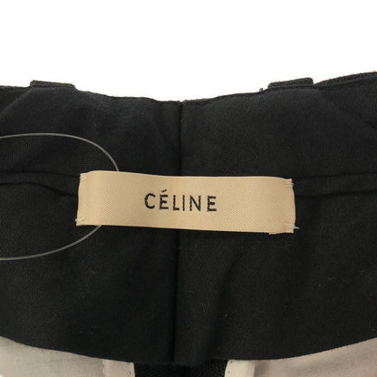 Celine by Phoebe Philo Wool Mohair Slacks Pants 2 1v52 389a Black 34