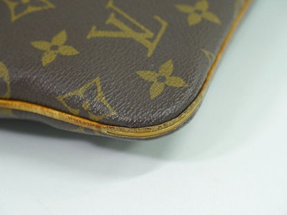 Authentic Louis Vuitton LV Pochette Valmy Monogram Shoulder Bag Pochette Brown