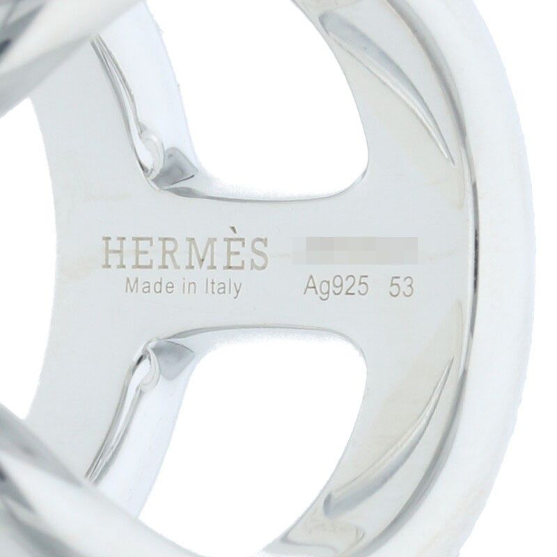 Hermes Osmose GM Osmose GM Silver Ring Men's 53 13