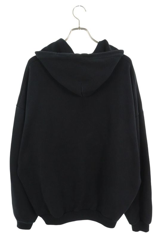 Balenciaga 501656 Tyk44 BB Logo Print Pullover Hoodie Men's L