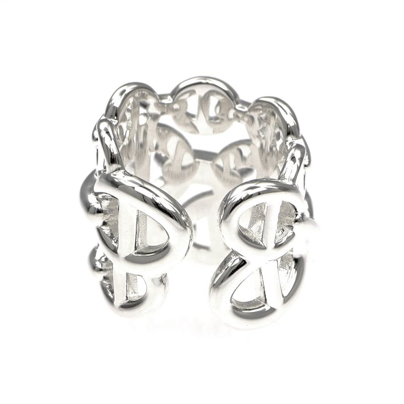 Hermes Chaine D'ancre GM Ring Size 46 Ag925 Silver- Ring