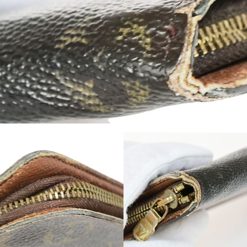 Louis Vuitton Long Wallet Portmonnais Zip Monogram M61727 01fa750