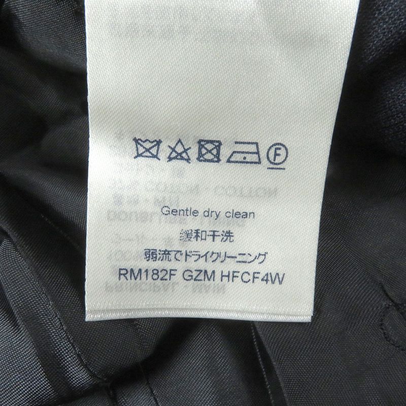 Louis Vuitton PONT NEUF FIT 100% Wool Peaked Lapel Single Tailored Jacket Navy