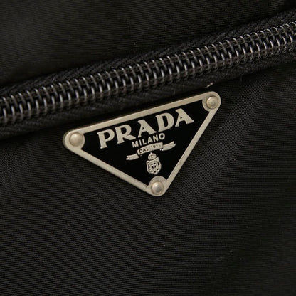 Prada Triangle Logo Plate Black Nylon Women's Prada