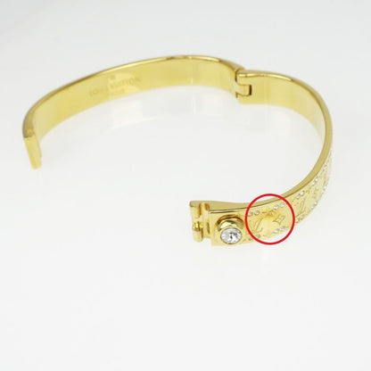 Louis Vuitton Rigid Bracelet Nanogram Strass M64860 Gold S Bangle