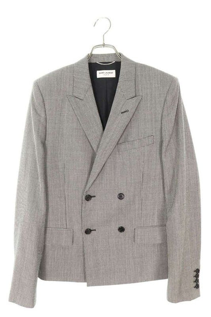 Saint Laurent Paris 465098 Y255q Staggered Double Jacket Men's 46