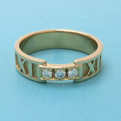 Tiffany & Co Atlas Ring / Diamond 3p#165