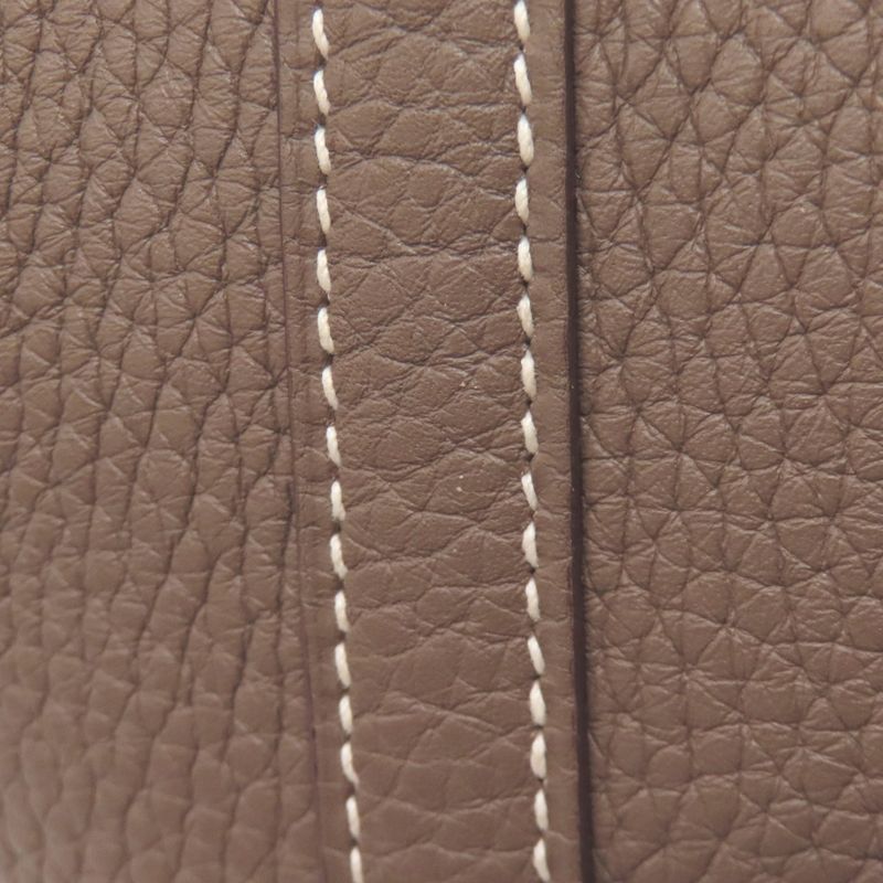 Hermes Picotin Lock MM Etope Silver Hardware Handbag Taurillon Women