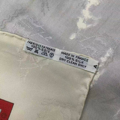 Hermes Scarf Silk Carre 90 Christophe Colomb Decouvre L'amerique 12 Octobre — view 7