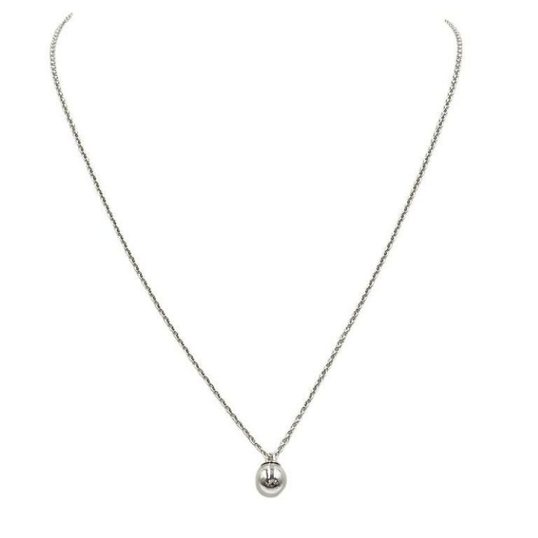 Tiffany & Co Necklace Ball Silver