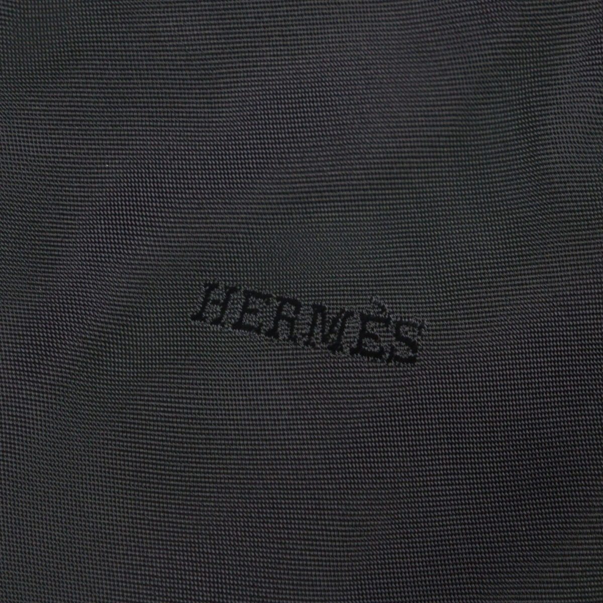 Hermes Cashmere Cowhide Leather Piping Tailored Single Chesterfield Coat Navy 58 — view 7