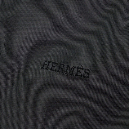 Hermes Cashmere Cowhide Leather Piping Tailored Single Chesterfield Coat Navy 58 — view 7